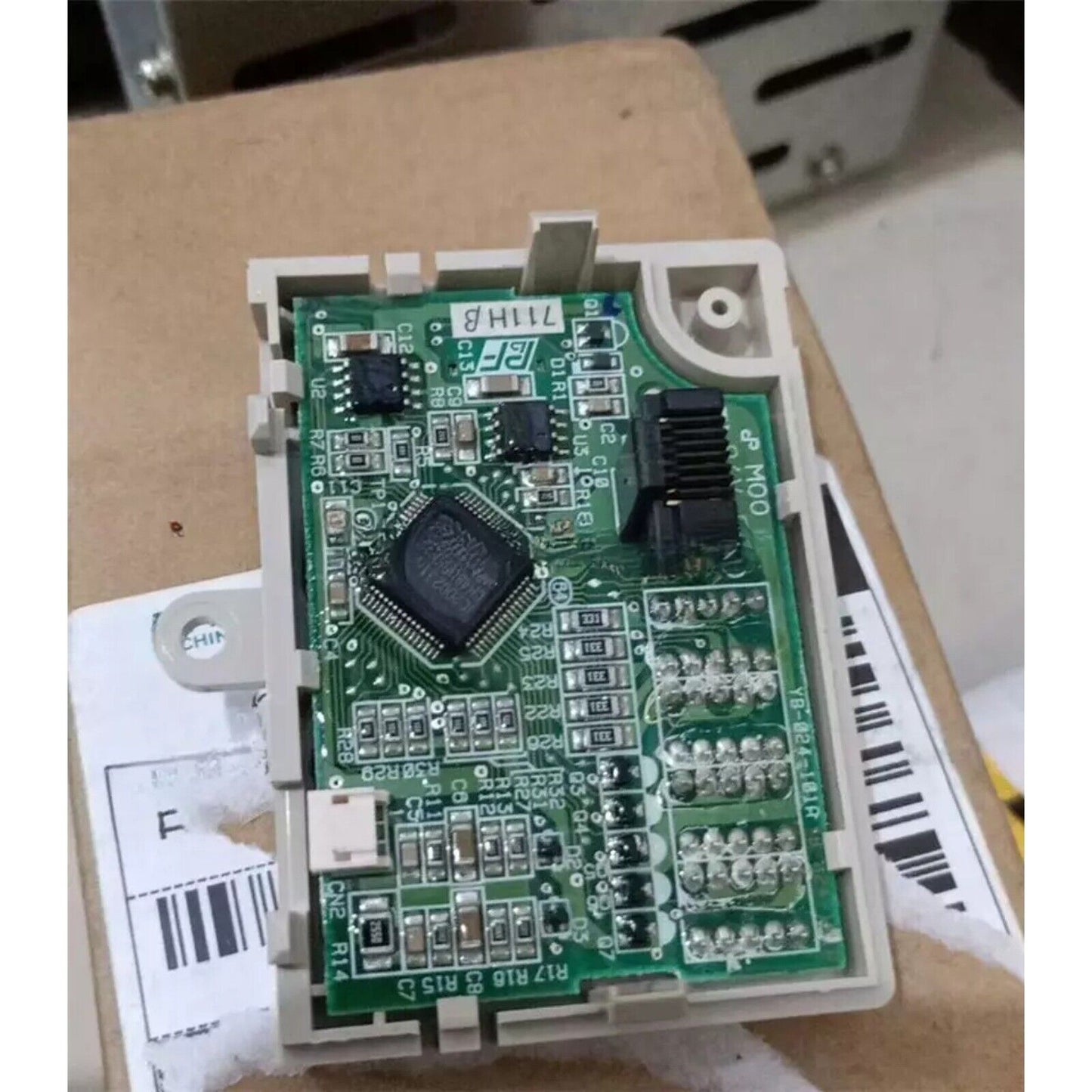 YASKAWA JVOP-140 circuit board, internal components, HMI controller electronics, marked with codes and labels.