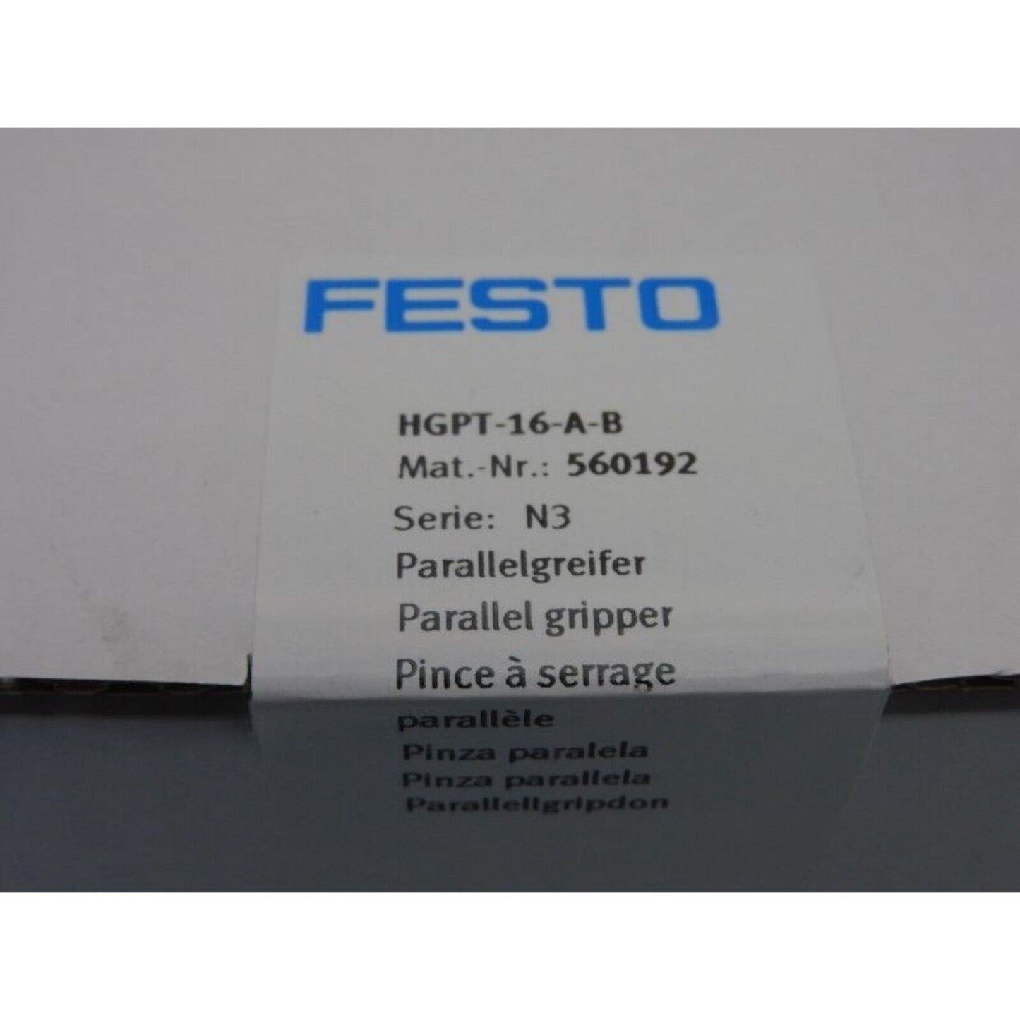 Actuator | Festo | HGPT-16-A-B 560192 Parallel Gripper Cylinder