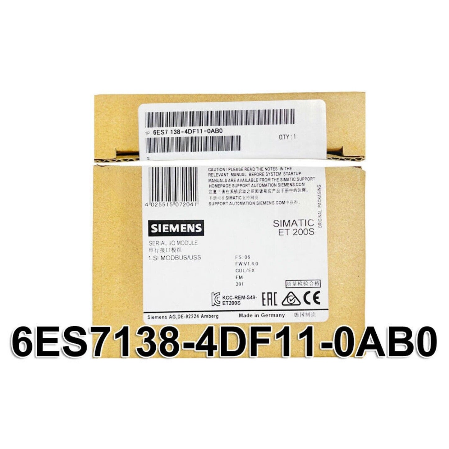 Industrial Communication | Siemens | 6ES7 138-4DF11-0AB0 6ES7138-4DF11-0AB0 PM-E Power Modules for ET200S