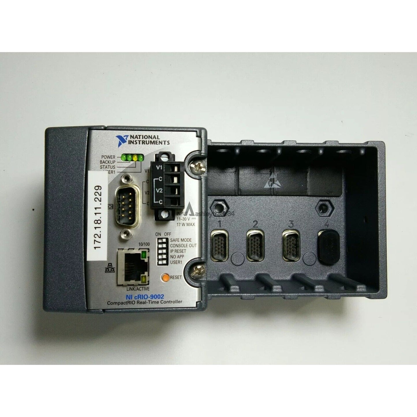 National Instruments cRIO-9002 CompactRIO Real-Time Controller, industrial automation component with multiple ports