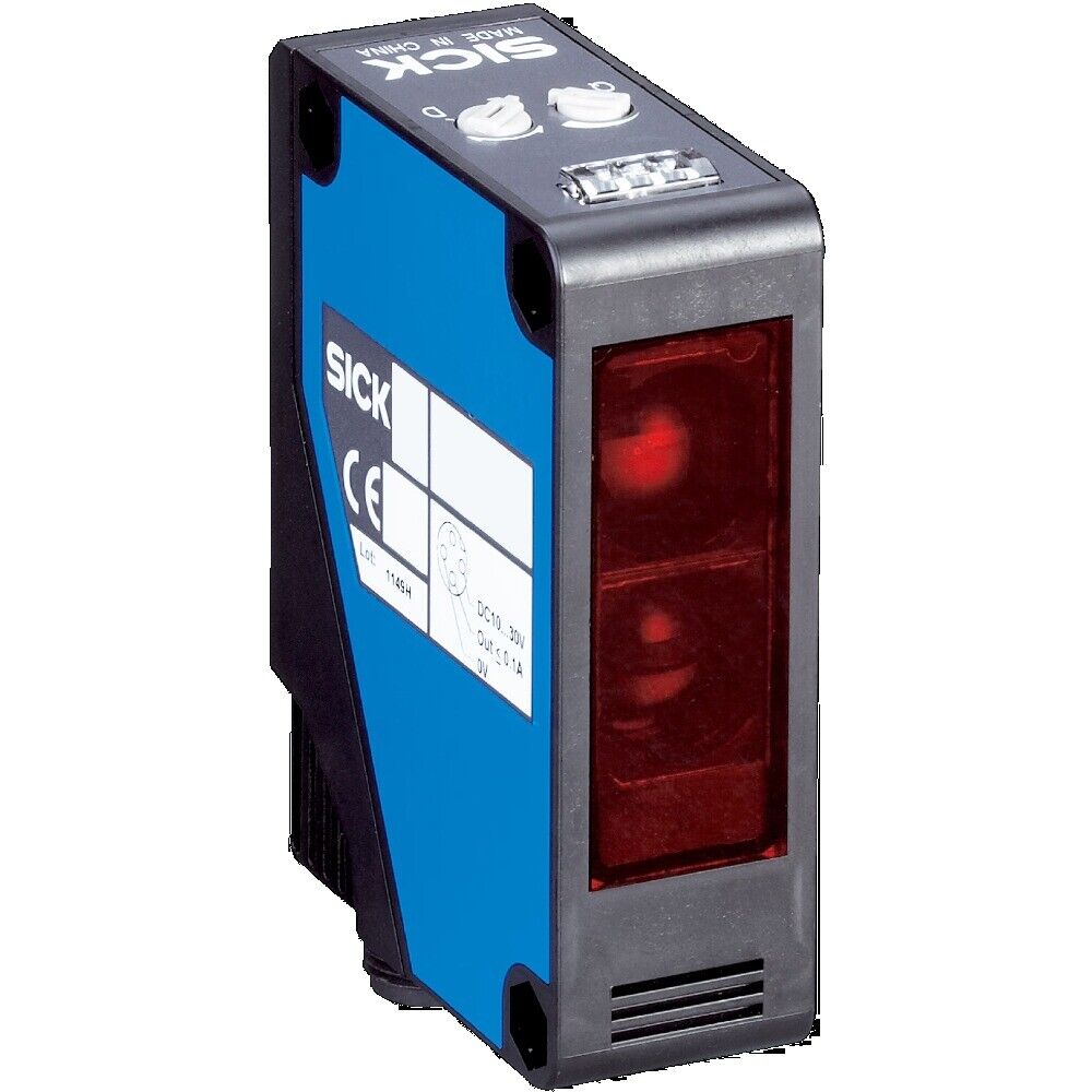 SICK WL280-2P2431 photoelectric switch, blue housing, industrial sensor.