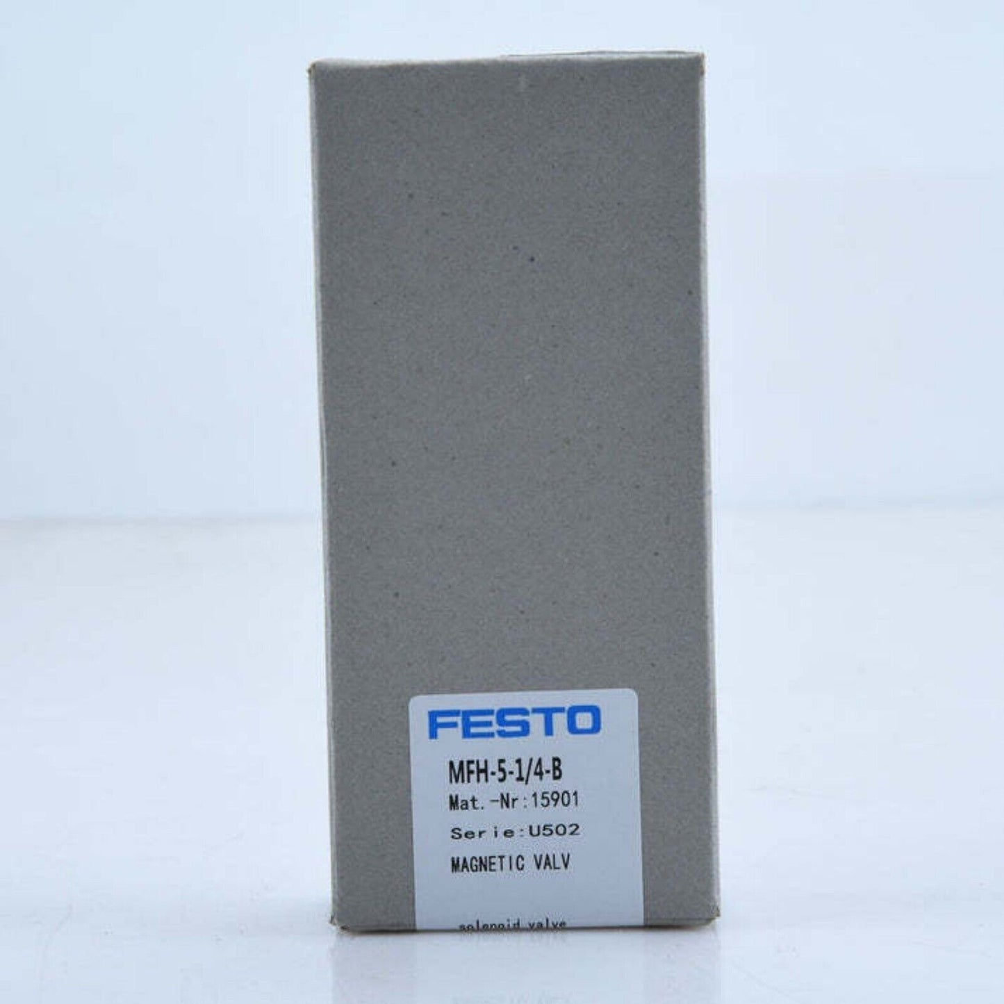 Festo MFH-5-1/4-B magnetic valve in box, industrial automation part.