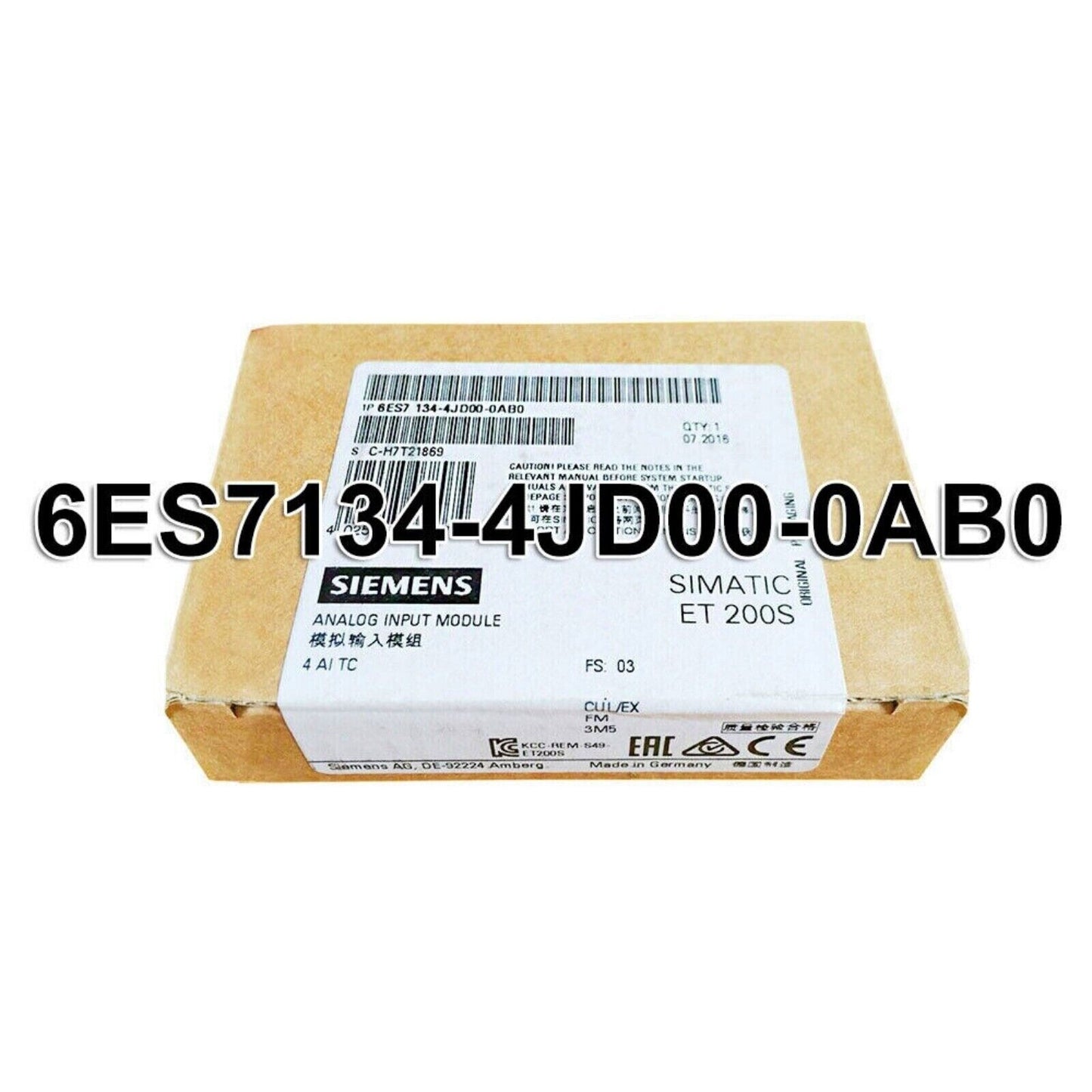 Industrial Communication | Siemens | 6ES7134-4JD00-0AB0 6ES7134-4JD00-0AB0 DP Electronics Module ET 200S
