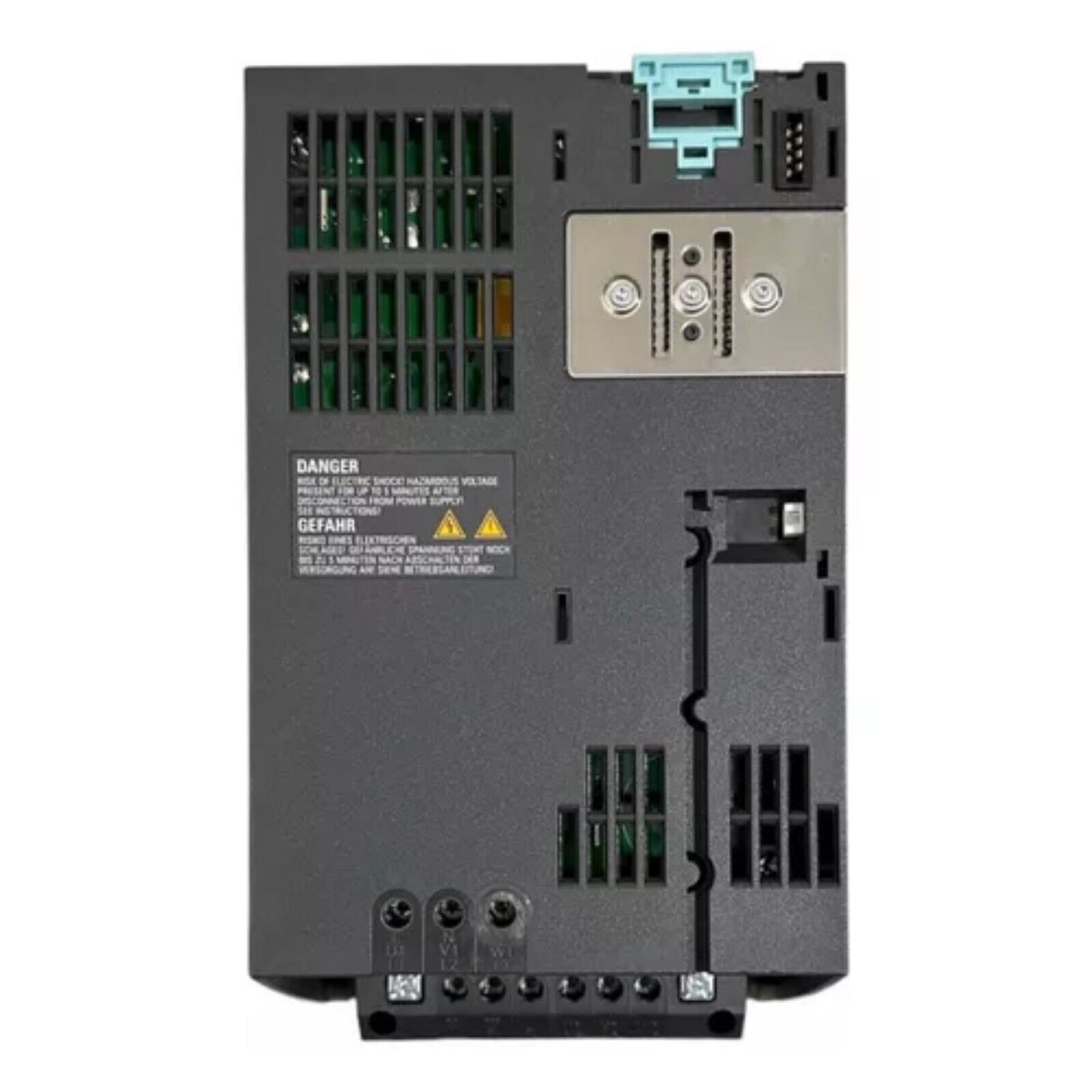 Siemens SINAMICS PM340 Power Module, electrical equipment, danger warning label