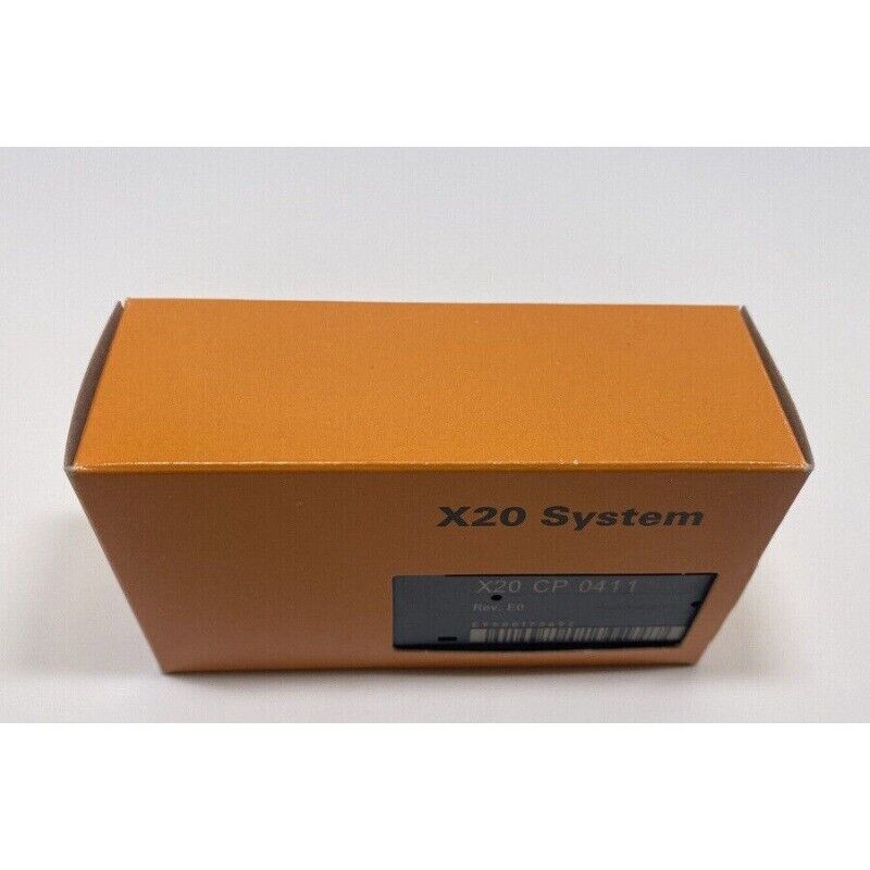 B&R X20 CP 0411 CPU controller box, orange packaging, X20 System for industrial automation