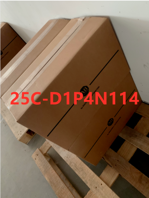 New Sealed Allen Bradley PowerFlex 527 AC Drive in box, 25C-D1P4N114, industrial automation equipment.