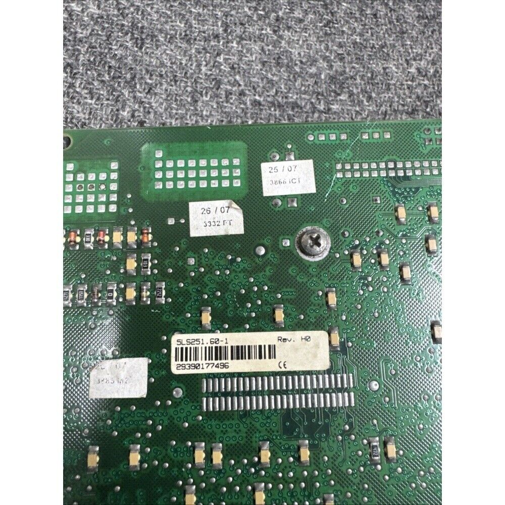 B&R 5LS251.60-1 motor component circuit board, featuring green circuit boards, date stamps and part numbers.