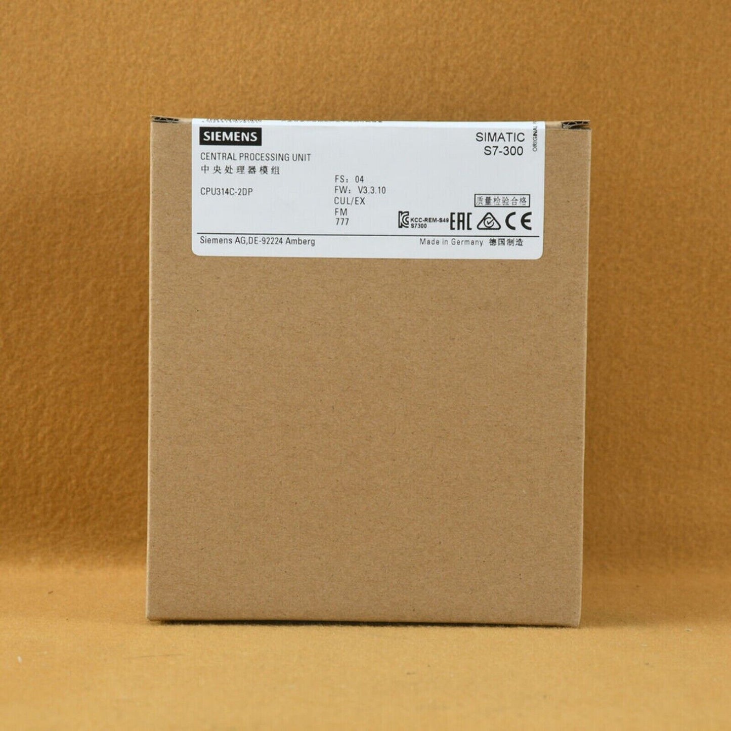 PLC | Siemens | 6ES7 314-6CH04-0AB0 6ES7314-6CH04-0AB0 SIMATIC S7-300 CPU 314C-2 DP