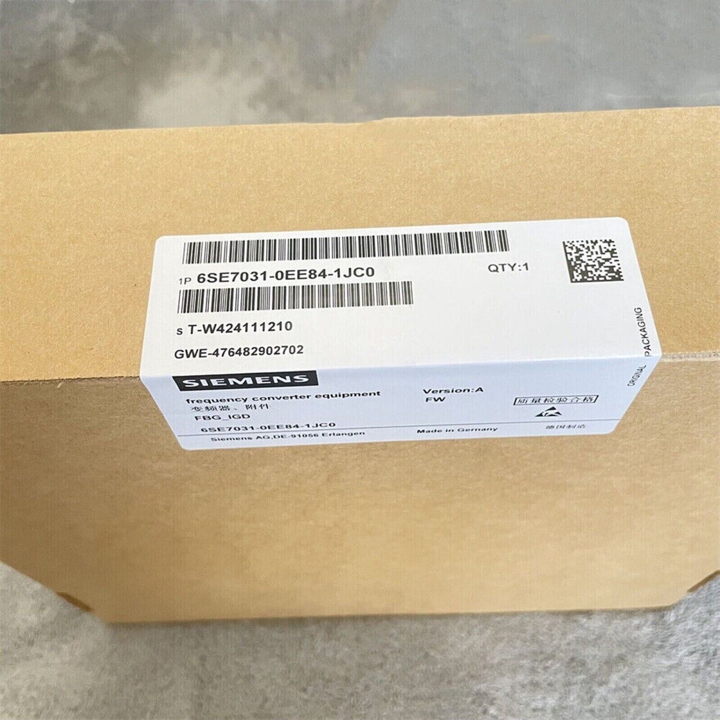 Drive | Siemens | 6SE7031-0EE84-1JC0 6SE7 031-0EE84-1JC0 Inverter control Module