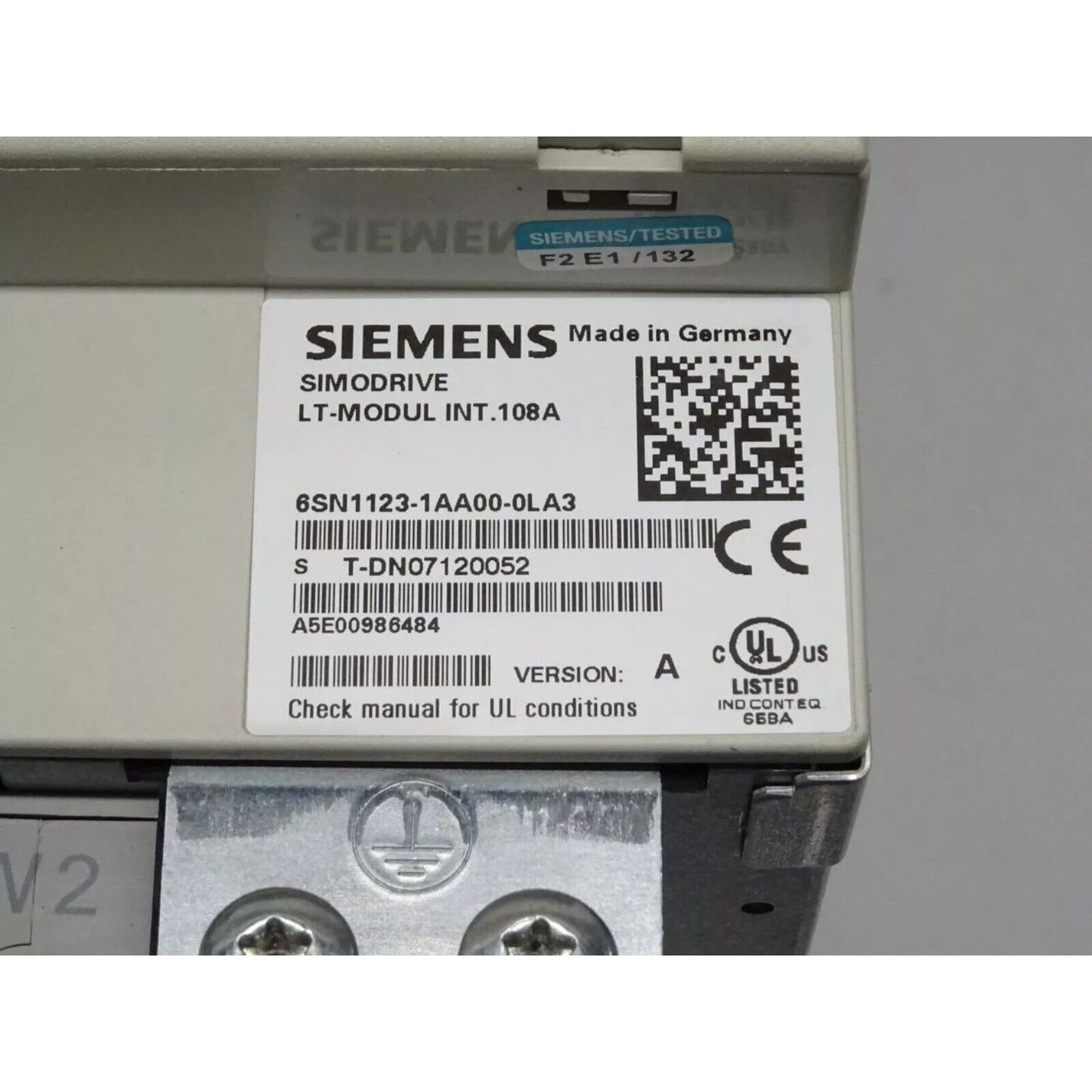 Drives/Drive Modules | Siemens | 6SN1123-1AA00-0LA3 6SN1 123-1AA00-0LA3 SIMODRIVE 611 POWER MODULE