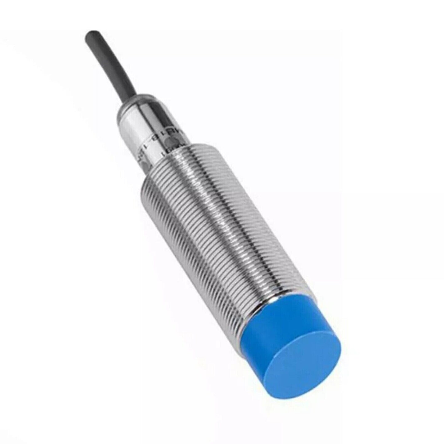 IME18-12NPSZC0S proximity sensor with a blue end cap, industrial automation part