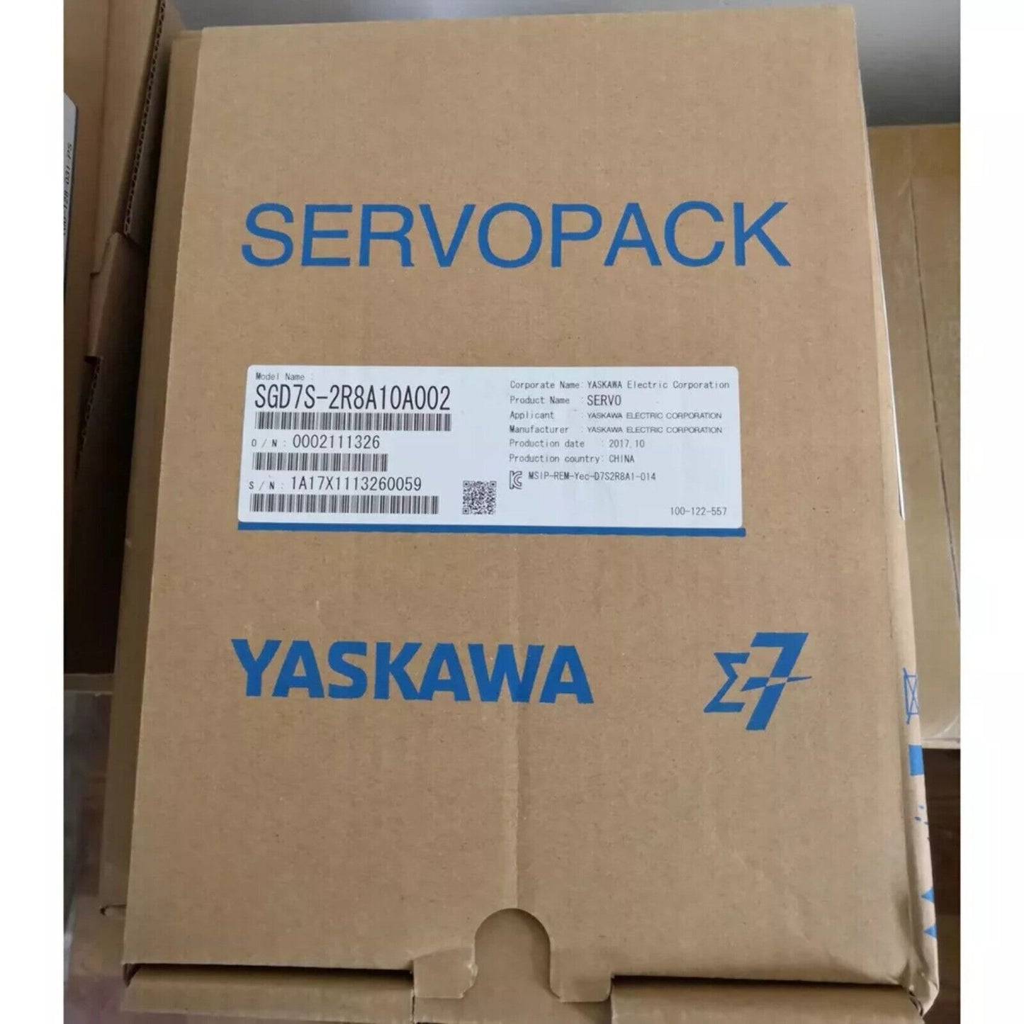 YASKAWA SGD7S-2R8A10A002 SERVOPACK Servo Driver in Box, Industrial Automation Part