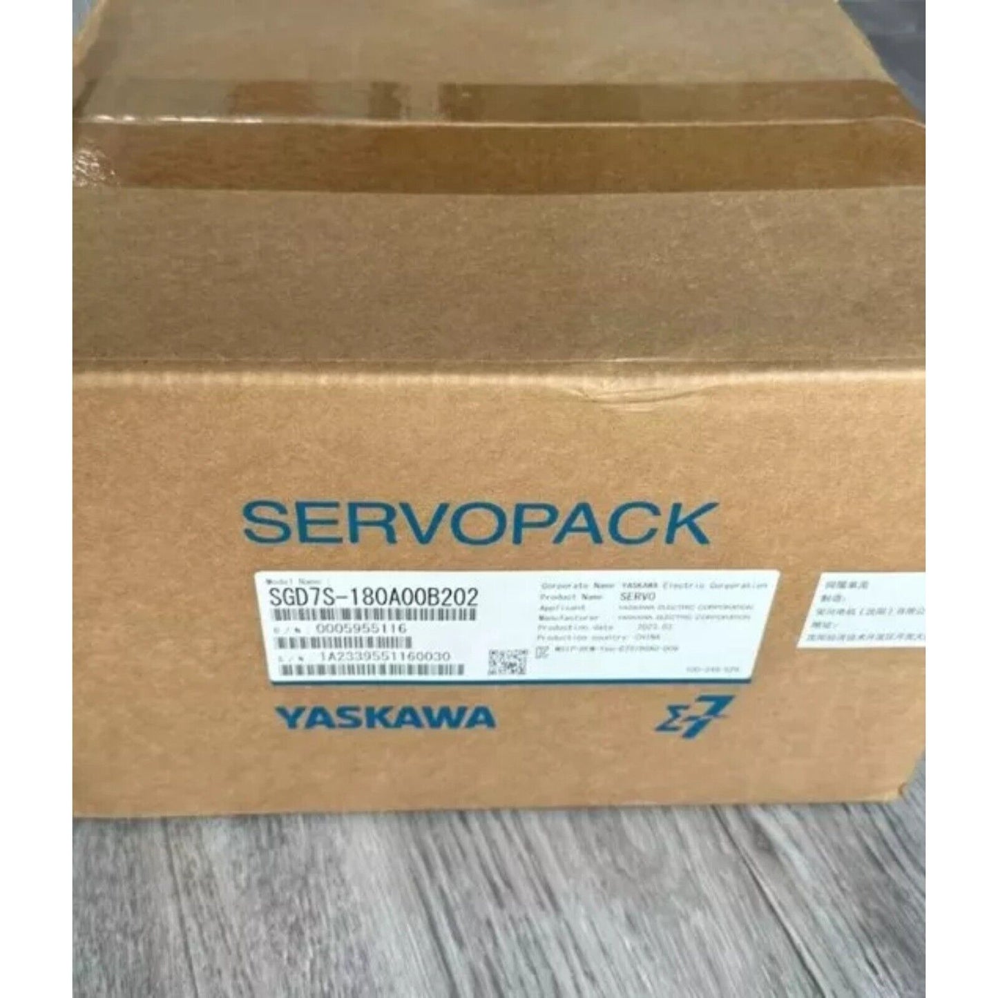 YASKAWA SERVOPACK SGD7S-180A00B202 servo drive box, new industrial automation part