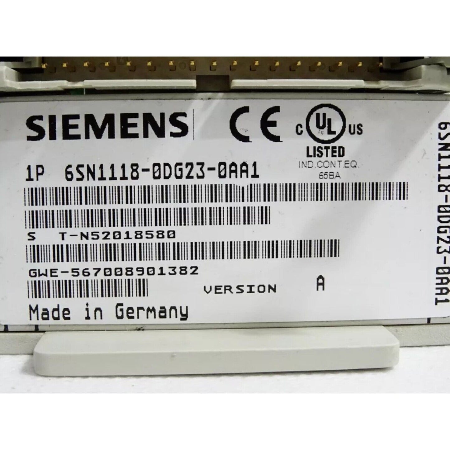 HMI Device | Siemens | 6SN1118-0DG23-0AA1 6SN1 118-0DG23-0AA1 SIMODRIVE 611-D CLOSED-LOOP