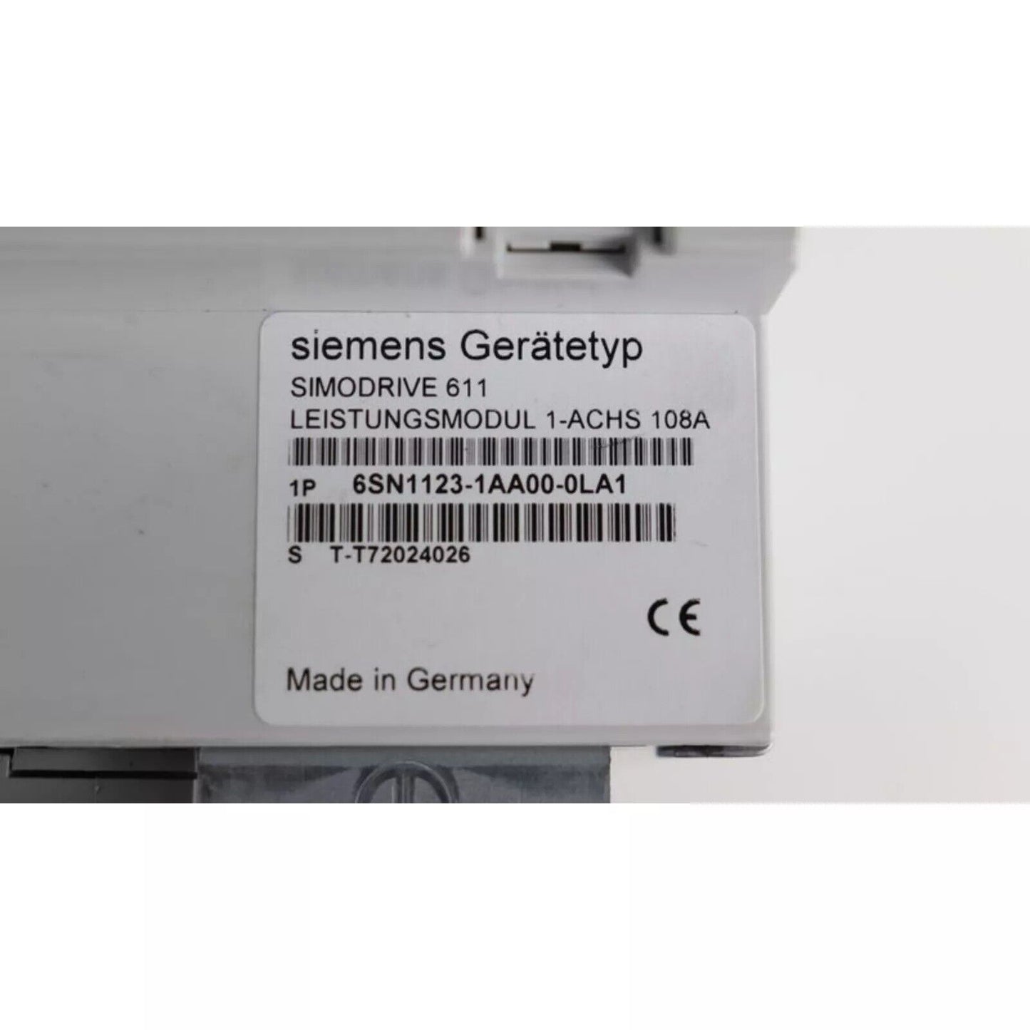 Siemens SIMODRIVE 611 Power Module 6SN1123-1AA00-0LA1, industrial automation part, Made in Germany