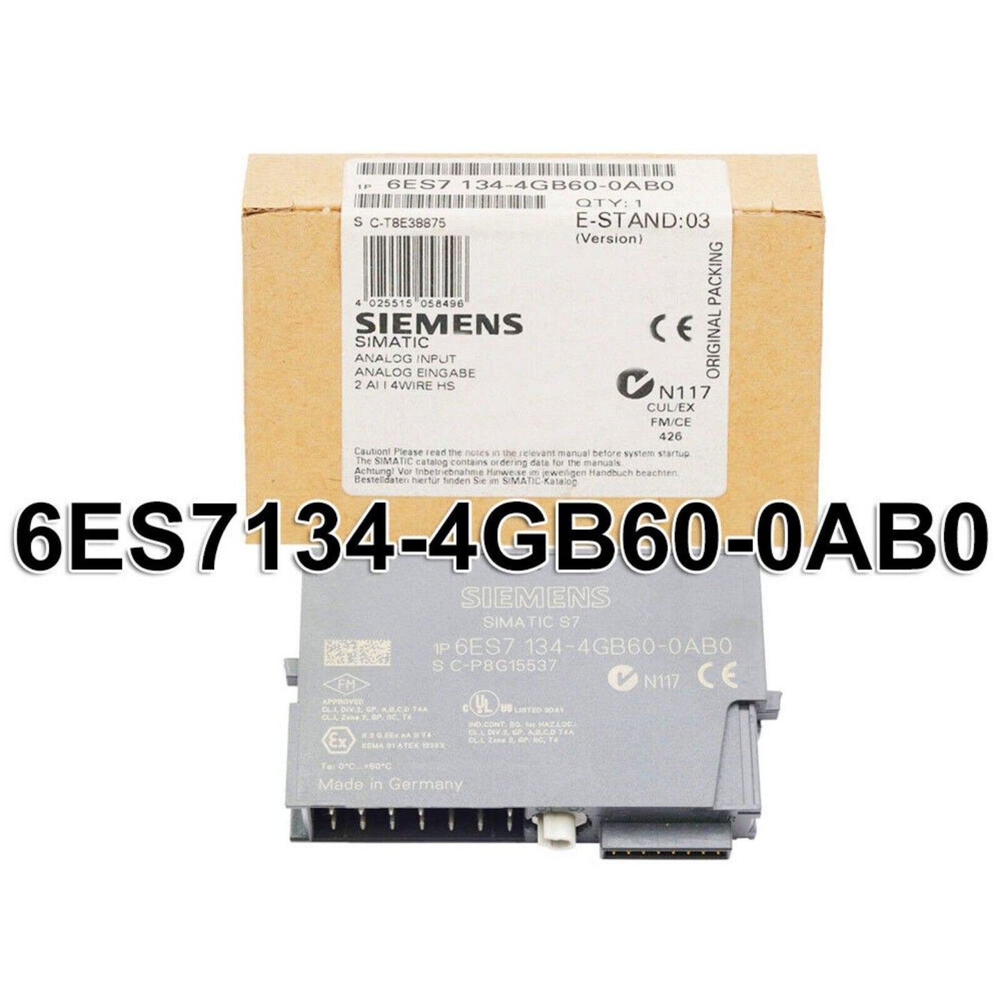 Industrial Communication | Siemens | 6ES7134-4GB60-0AB0 6ES7 134-4GB60-0AB0 SIMATIC DP ELECTRONIC MODULE