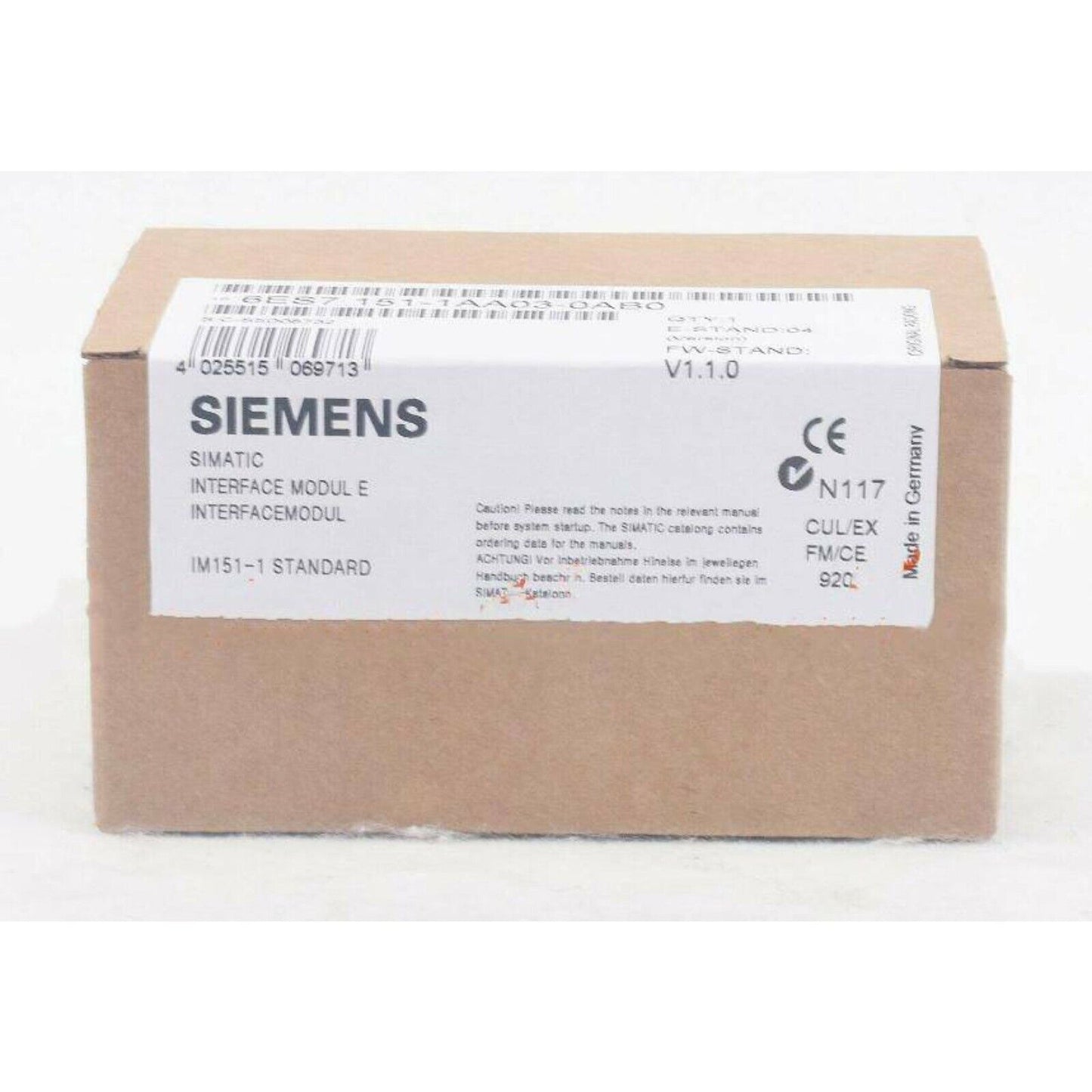 Siemens SIMATIC IM151-1 Standard Interface Module in Box - Industrial Automation Part