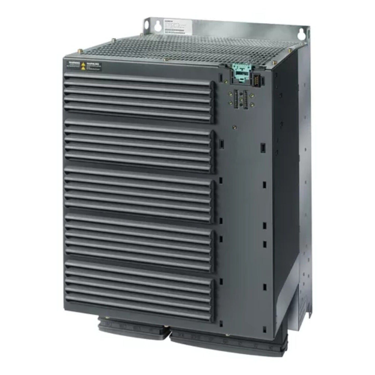 Siemens G120 PM240 Power Module, Industrial automation part. Features ventilation and connectors.
