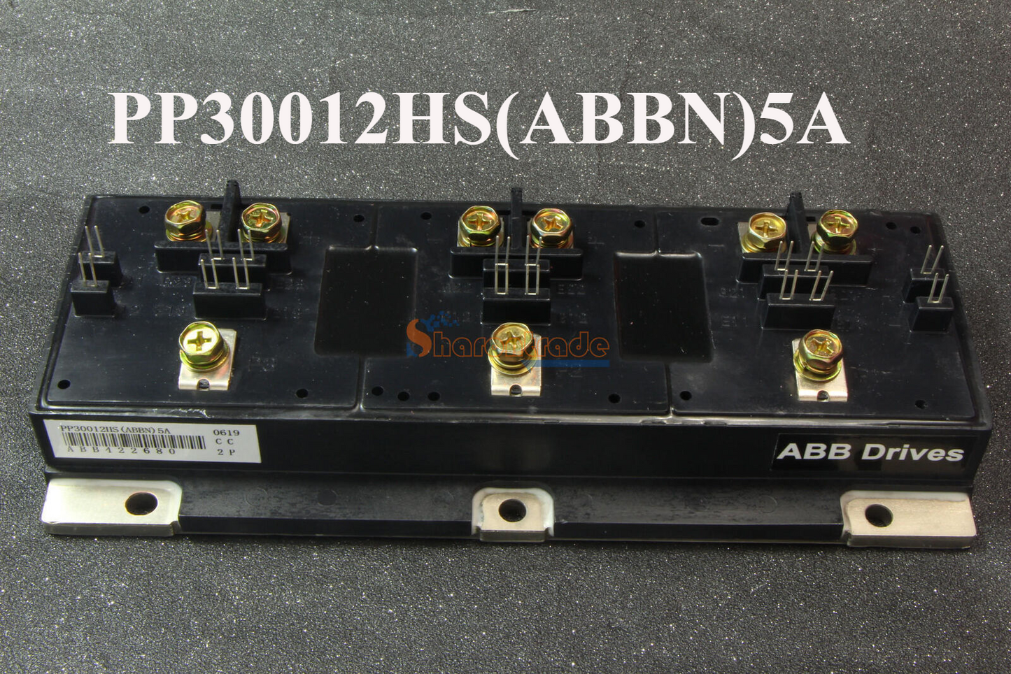 ABB Drive Module PP30012HS(ABBN)5A, black with gold connectors, ABB Drives product.