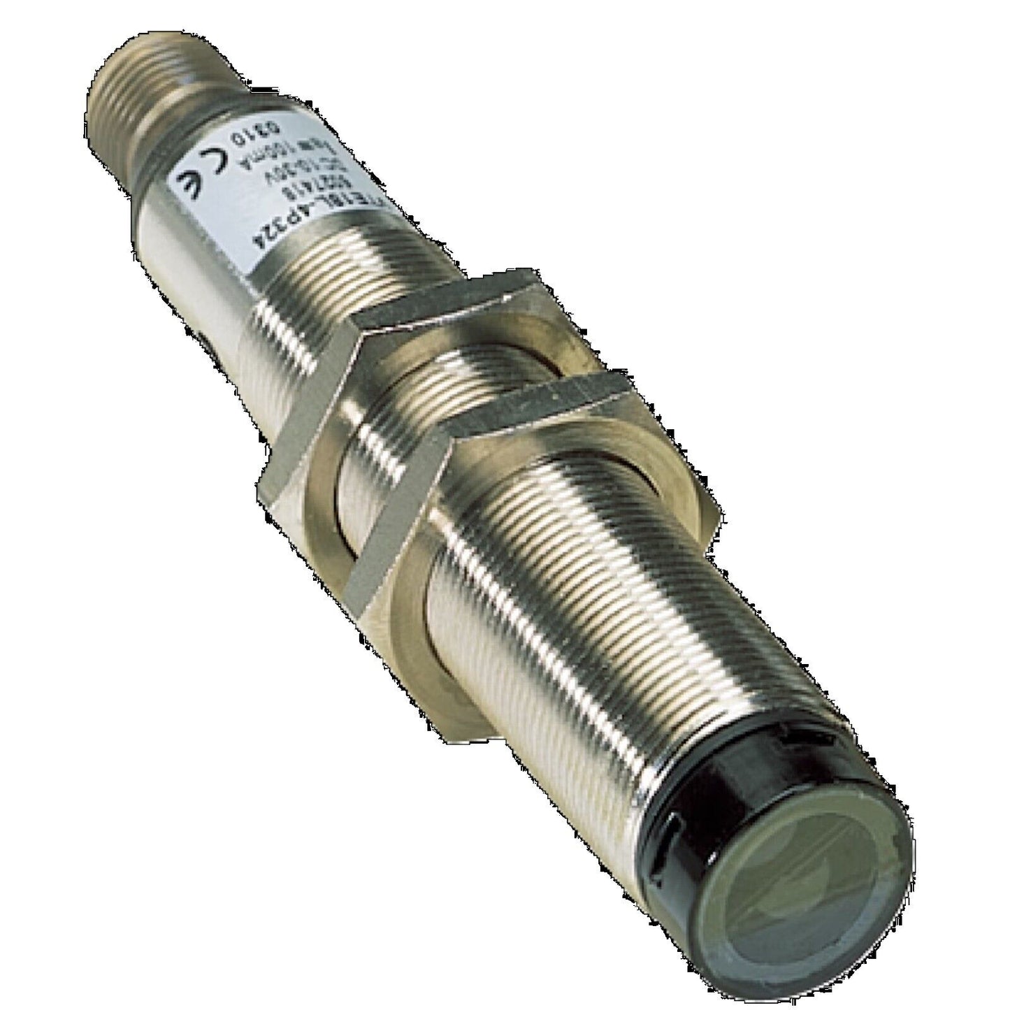 SICK VL18L-4P324 photoelectric sensor with metal casing, CE marked, industrial automation component.