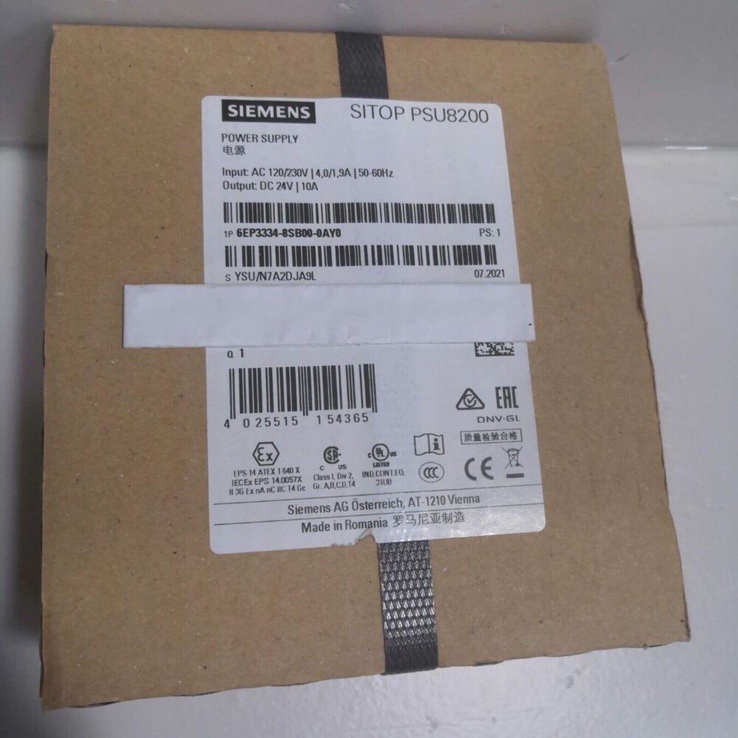 Power Supply | Siemens | 6EP3 334-8SB00-0AY0 6EP3334-8SB00-0AY0 SITOP PSU8200 Power Supply