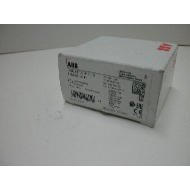 Drive | ABB | AF09-30-10-11 CONTACTOR 25 AMP 20/60 VDC 1 NO 50/60Hz DIN RAIL MT NEW IN BOX