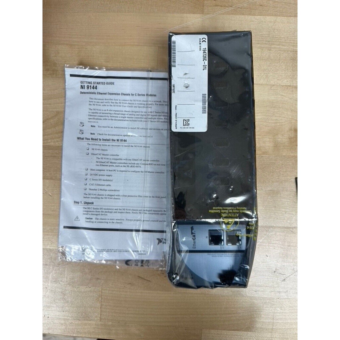 NI 9144 EtherCAT Chassis with Ethernet Ports, New Condition