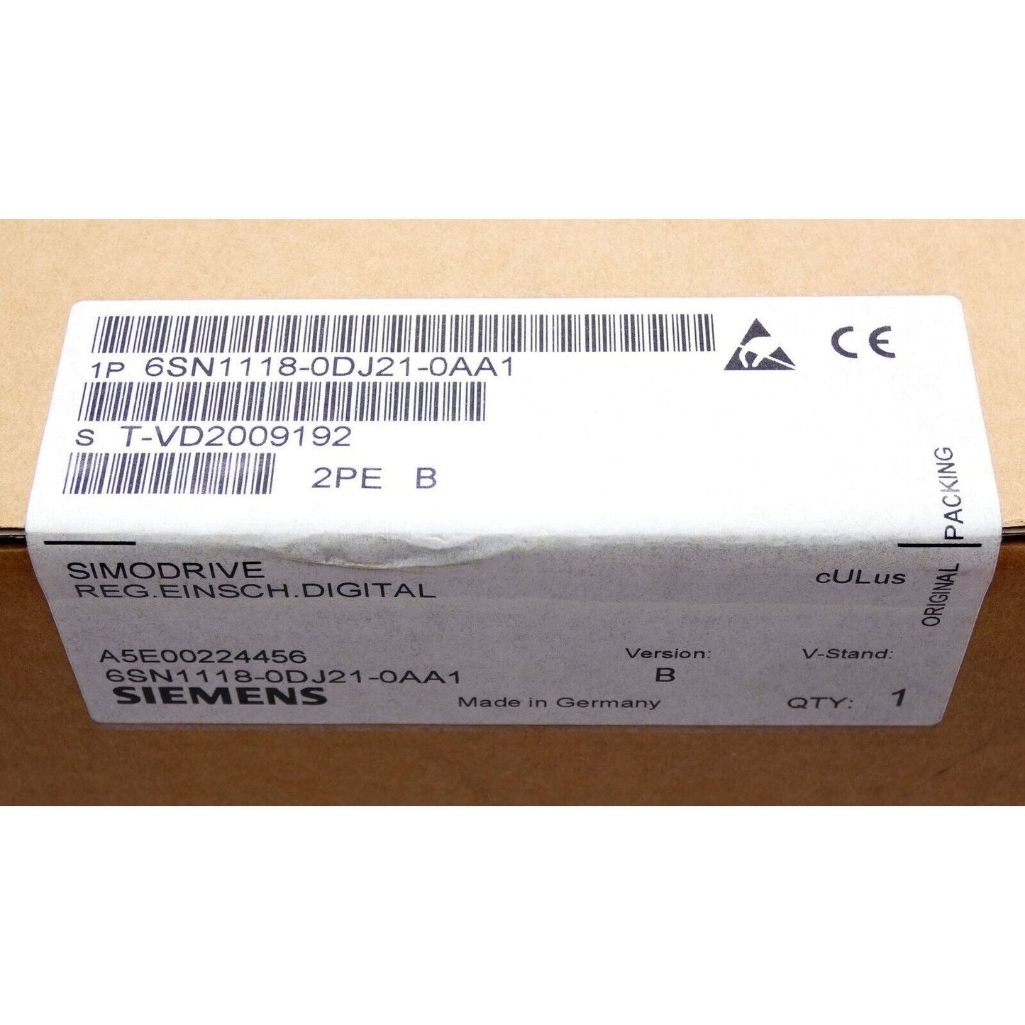 HMI Device | Siemens | 6SN1118-0DJ21-0AA1 6SN1 118-0DJ21-0AA1 SIMODRIVE 611 DIGITAL CONTROL