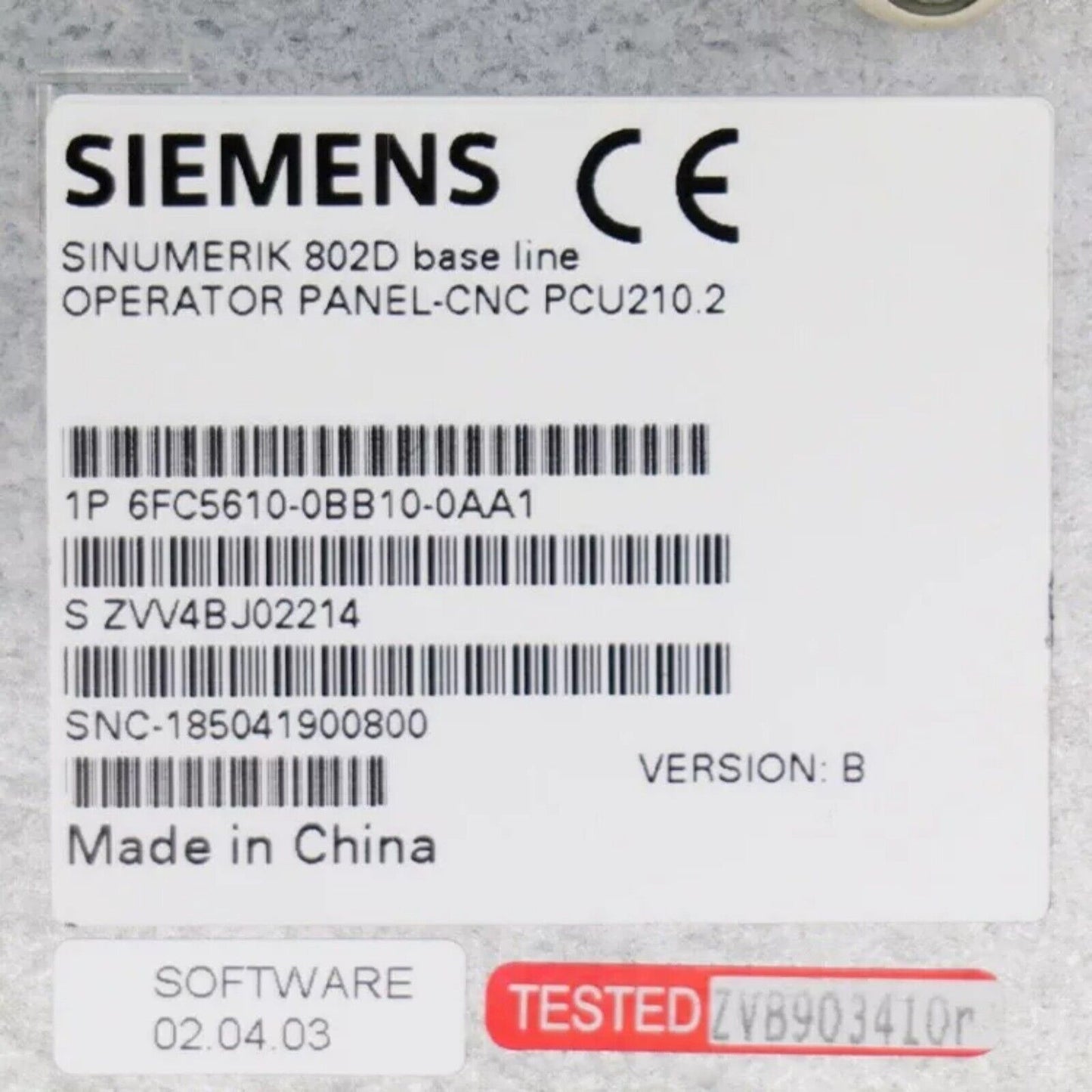 PLC | Siemens | 6FC5610-0BB10-0AA1 6FC5 610-0BB10-0AA1 Numerical Control Plc 802D