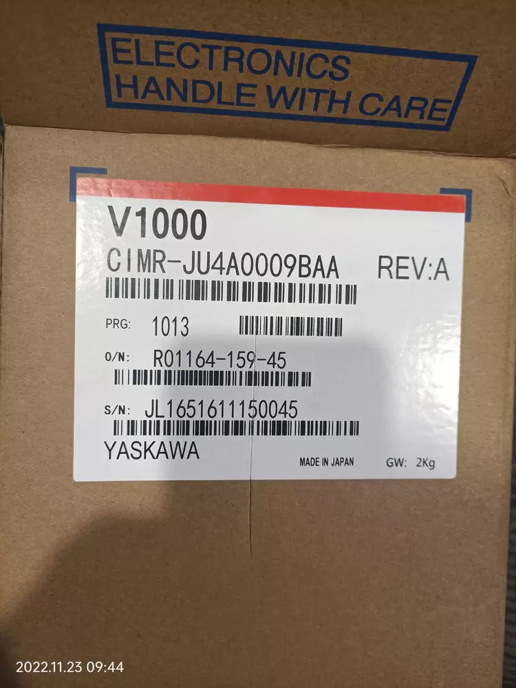 YASKAWA CIMR-JU4A0009BAA V1000 Series Inverter Label, New Industrial Automation Part, Made in Japan