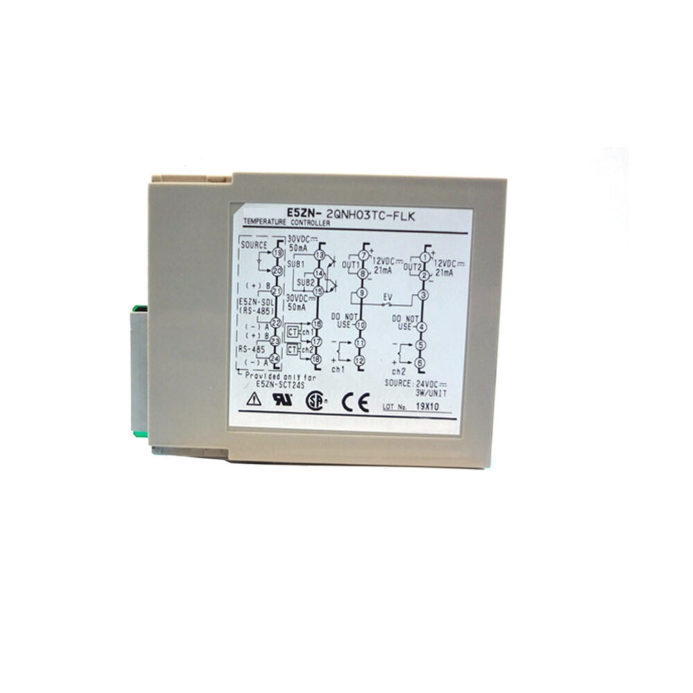 Omron E5ZN-2QNH03TC-FLK Temperature Controller with wiring diagram, industrial automation part