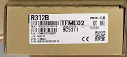Mitsubishi R312B PLC Module box with product details visible, 1FME02, 9C5311. Expedited shipping.