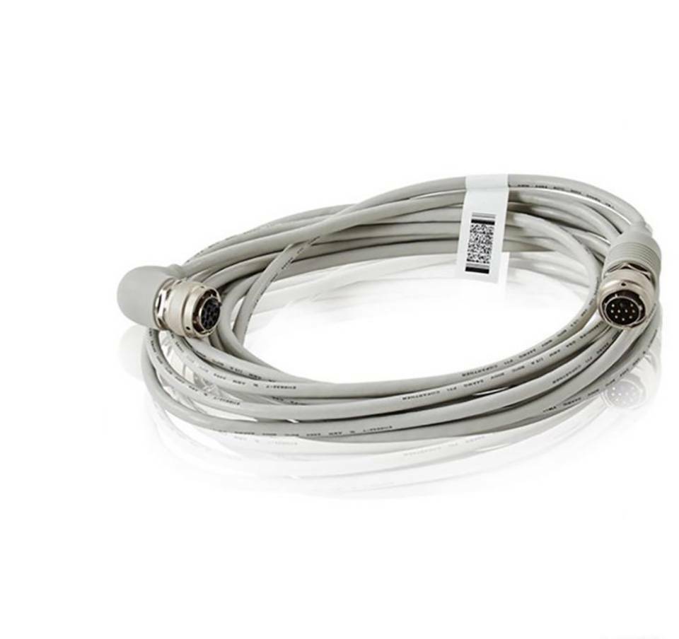 ABB 3HAC7998-1 Control Cable Signal 7 Meter, gray cable with connectors for industrial automation.