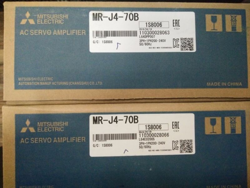 Mitsubishi MR-J4-70B Servo Drive boxes, AC Servo Amplifier, fast shipping, industrial automation parts
