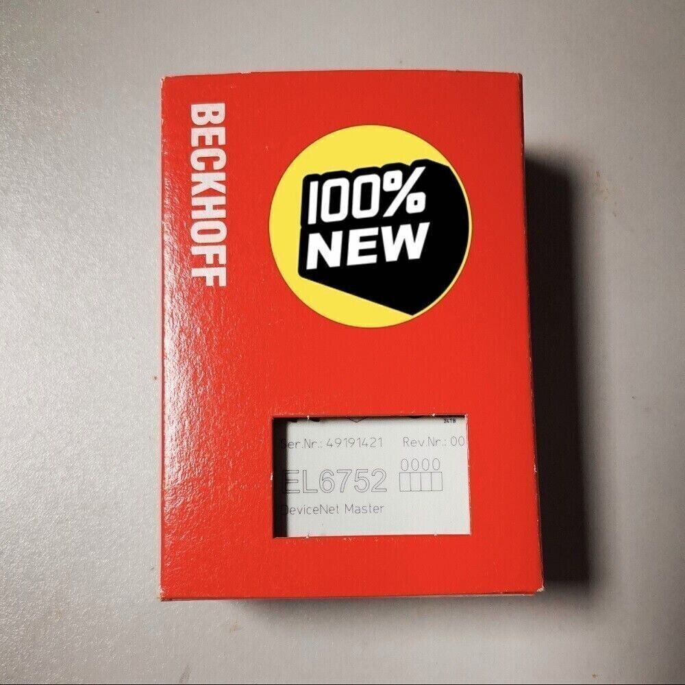 New Beckhoff EL6752-0000 PLC Module in box, DeviceNet Master, 100% New Condition