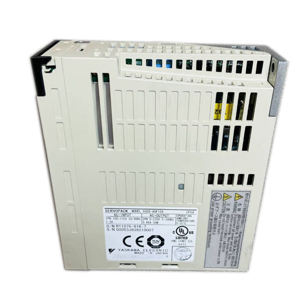 YASKAWA SGDS-A5F12A SERVOPACK Servo Drive, industrial automation part, 100-115V input, Made in Japan