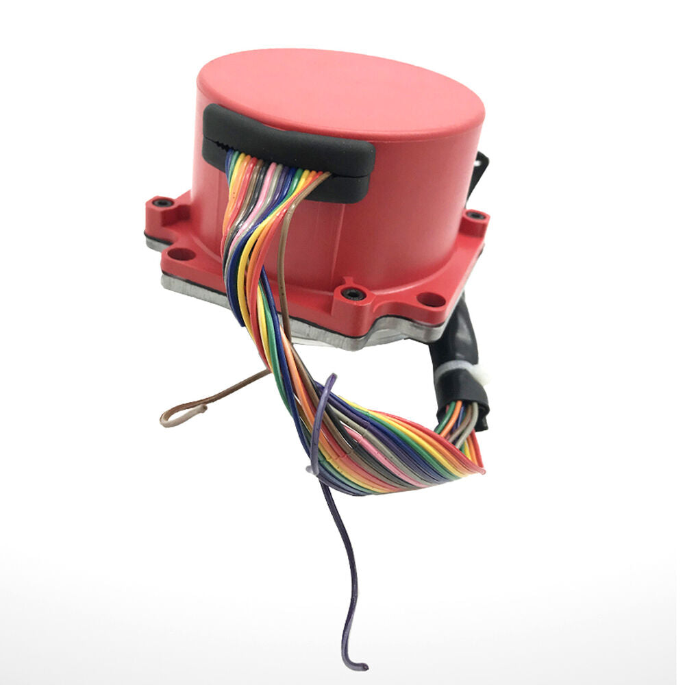 FANUC A860-0315-T102 Pulse Coder - Red industrial encoder with wiring and black connector