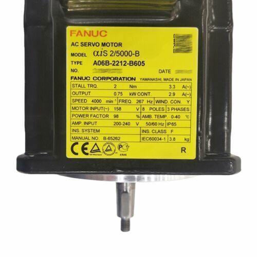 FANUC A06B-2212-B605 AC Servo Motor - Industrial Automation Part