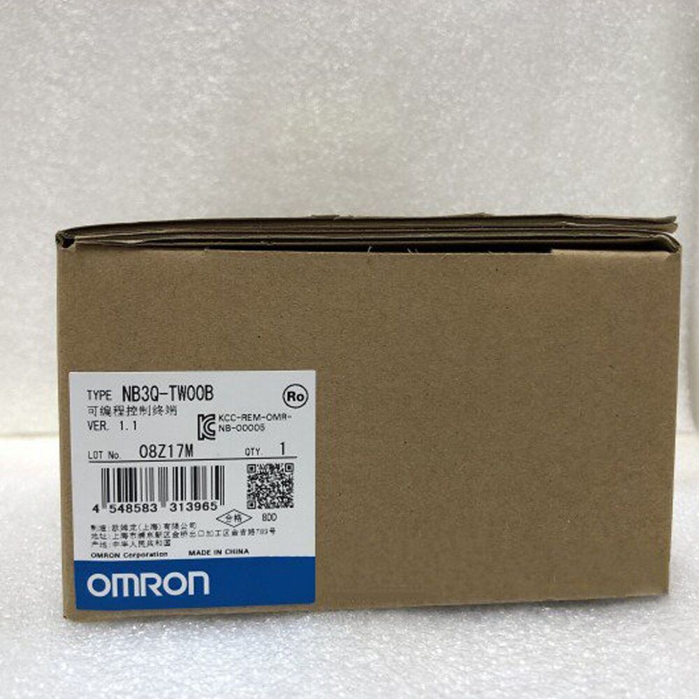 Omron NB3Q-TW00B Touch Screen HMI product box, industrial automation parts, new one