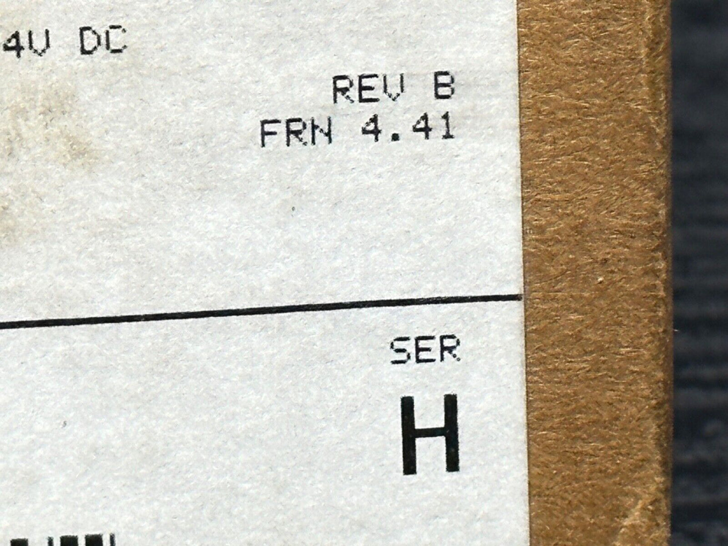 Allen-Bradley PanelView 550 details: REV B, FRN 4.41, SER H label. Industrial automation spare part.