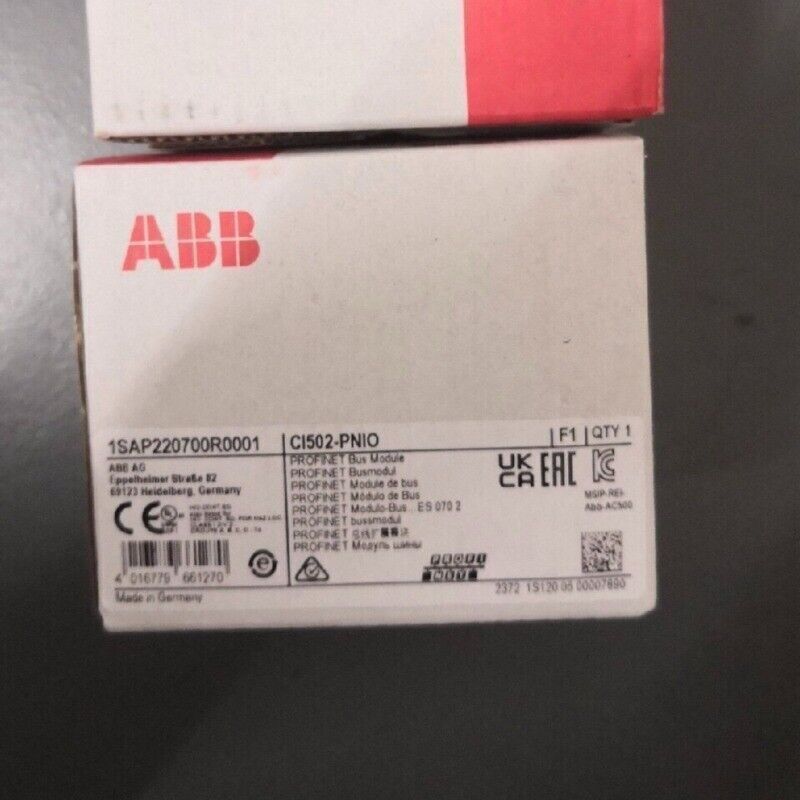 ABB CI502-PNIO PROFINET Bus Module, Industrial Automation Part, 1SAP220700R0001, Made in Germany, PLC