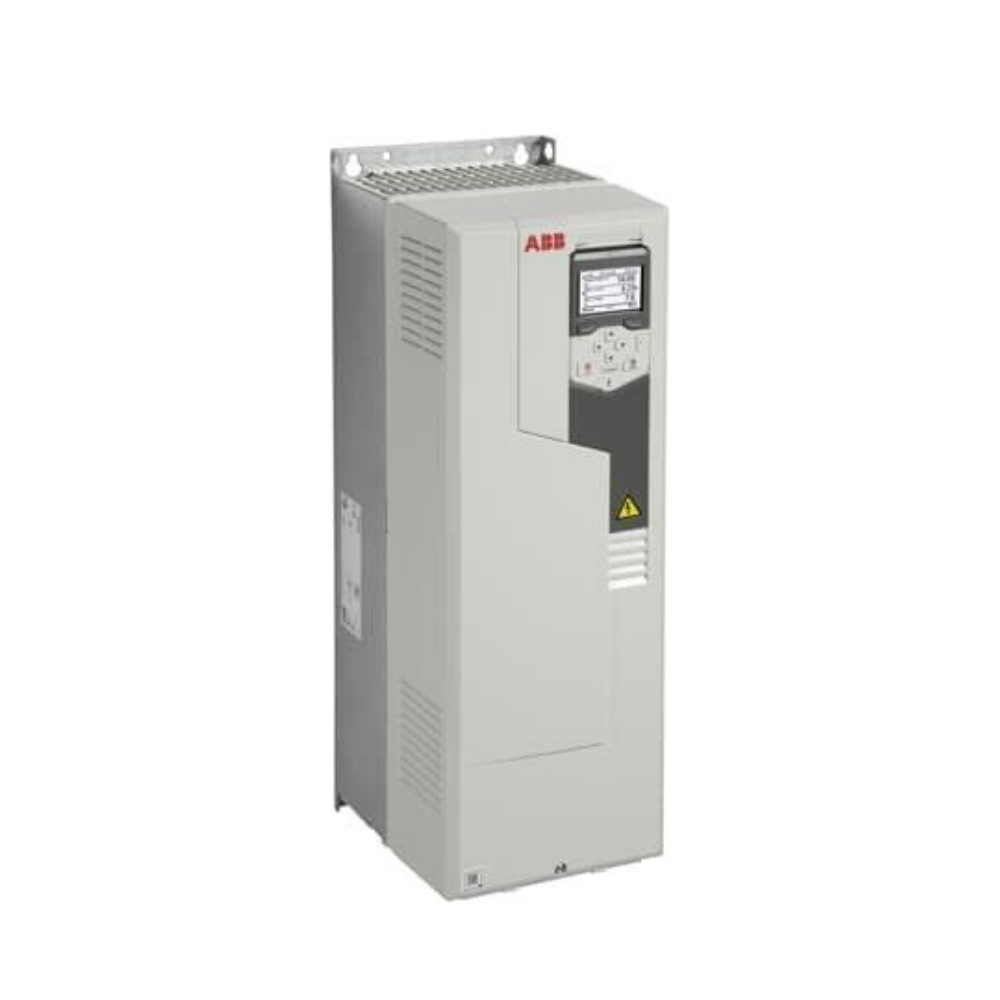 ABB ACS580-01-062A-4 Variable Frequency Drive 30KW. Industrial automation drive with display and control panel.