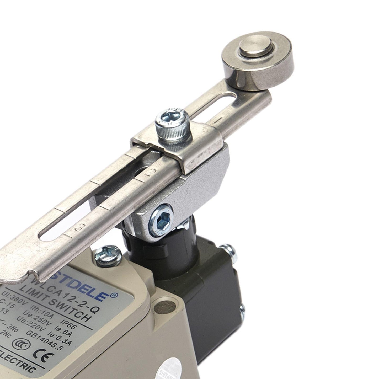 STDELE WLCA12-2-Q Limit Switch with lever roller arm, industrial automation sensor.
