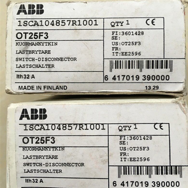 ABB OT25F3 Isolating switch, 1SCA104857R1001, Boxed, Fast Ship