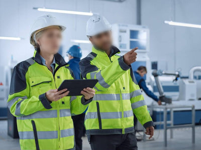 factory worker walking