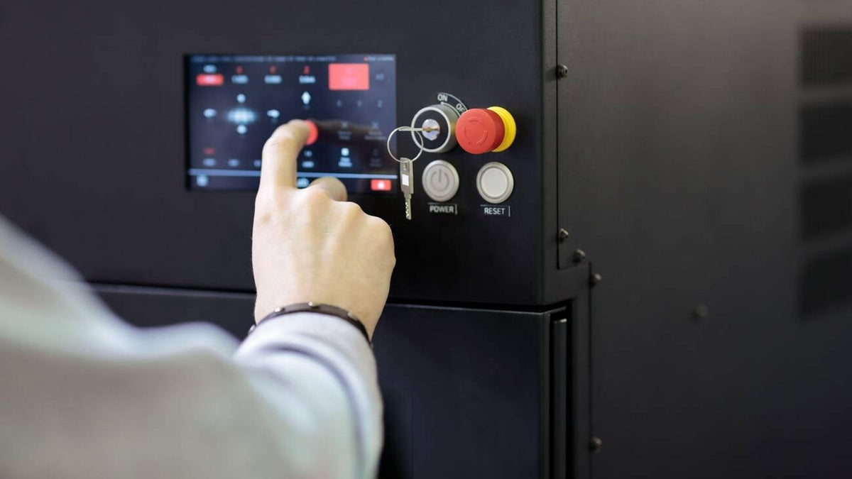 industrial HMI touchscreen operator