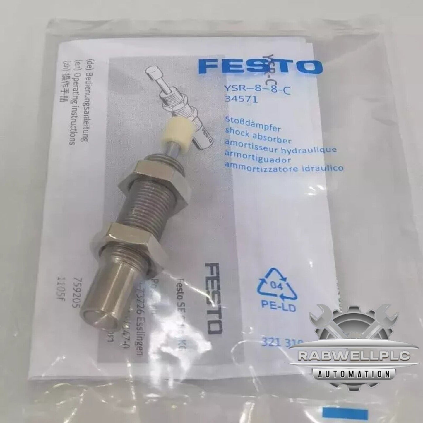 New Festo YSR-8-8-C 34571 Pneumatic shock absorber