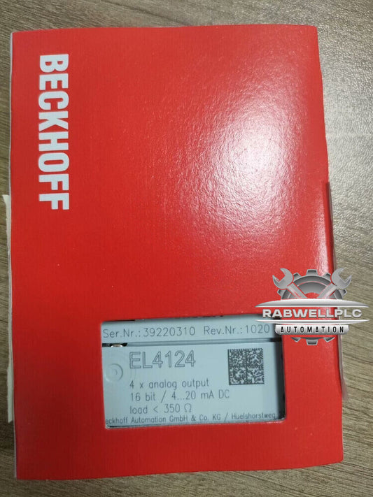 EL4124 beckhoff PLC Modules EL4124 Brand New by DHL or Fedex Fast Shipping