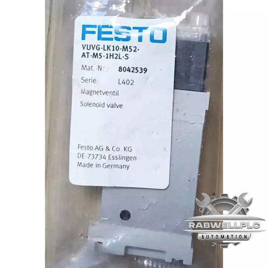 New FESTO VUVG-LK10-M52-AT-M5-1H2L-S 8042539 Air Solenoid Valve 5/2 Monostable