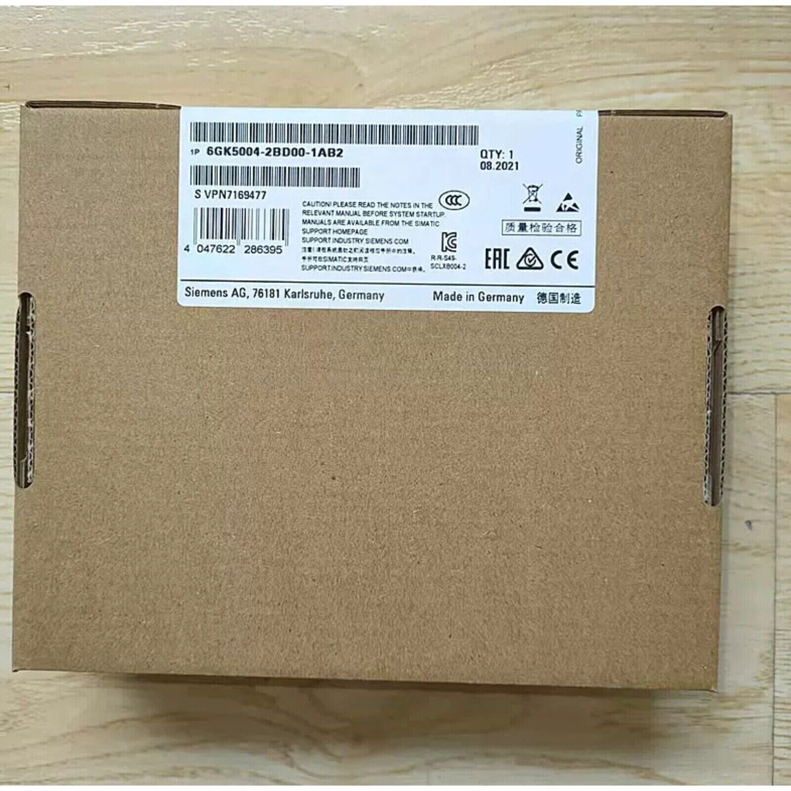 Siemens SCALANCE XB004-2 Industrial Ethernet Switch packaging, Made in Germany.
